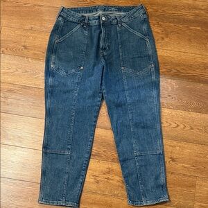 Old Navy OG Straight Dark Blue Straight Leg Jeans